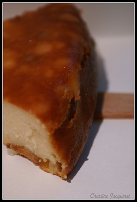 Gâteau au fromage blanc, par $ha du blog P'tit Miam Tout en Couleur