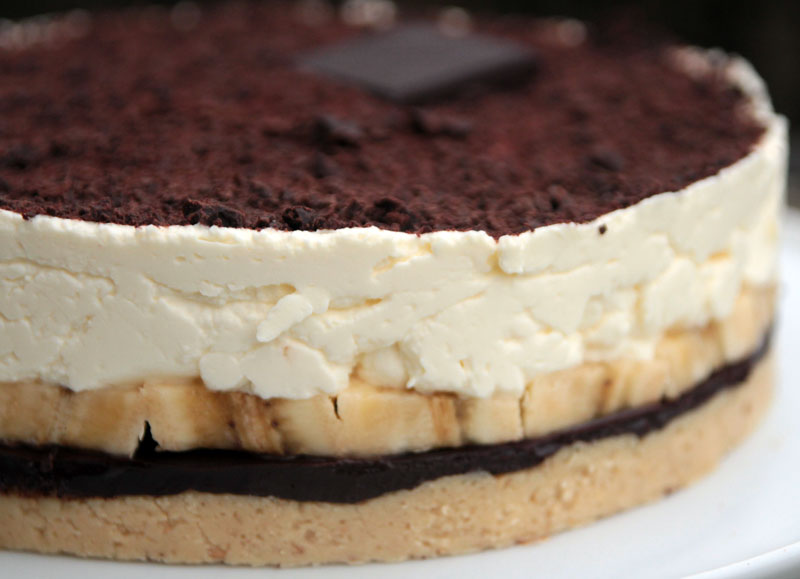 banofee pie version chocolat noir sesame blanc