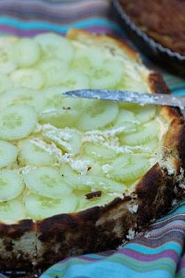 Cheesecake aux concombres Cheesecake aux concombres