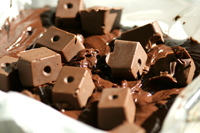 Petits pavés fondants Nutella-chocolat