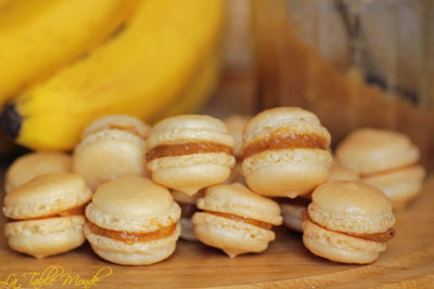 Macarons à la confiture de bananes