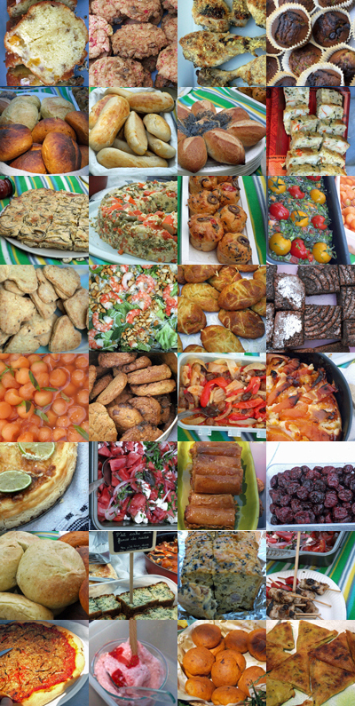 Plats du pique-nique du 4 juillet 2010 à Bercy Plats du pique-nique du 4 juillet 2010 à Bercy