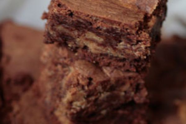 Brownies marbrés au beurre de cacahuètes de Martha Stewart