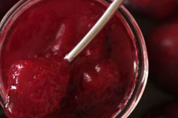 Confiture de prunes rouges