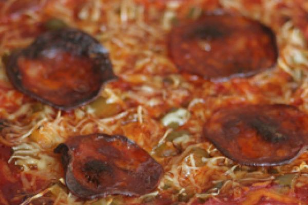 Pizza au chorizo