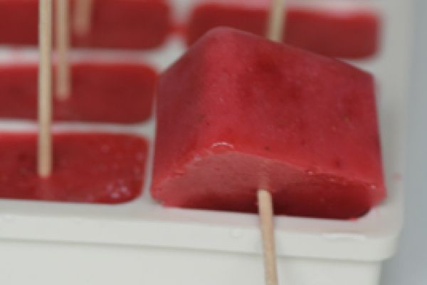 Yaourt glacé aux fraises