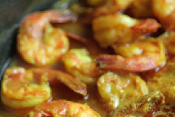 Cari de crevettes comme à La Réunion
