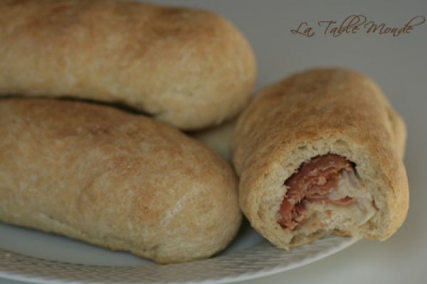 Petits pains au jambon de Parme