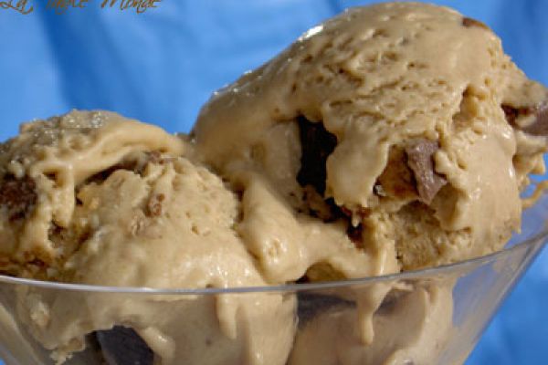 Glace aux Twix sans sorbetière