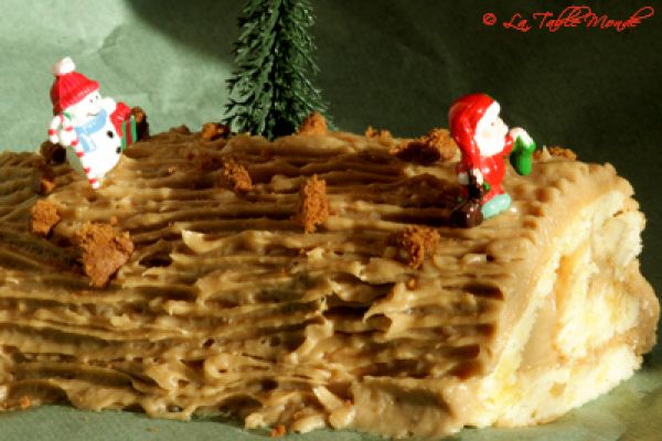 Bûche aux spéculoos