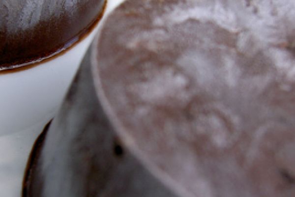 Sorbet au chocolat et à la rose