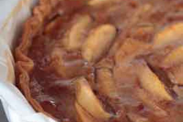 Tarte aux pommes à la vergeoise