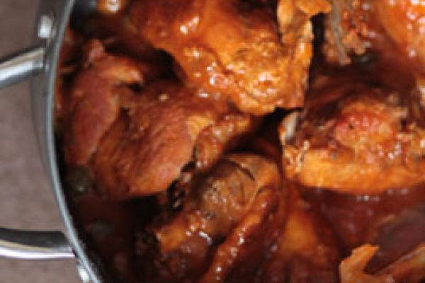 Coq aux olives et aux câpres