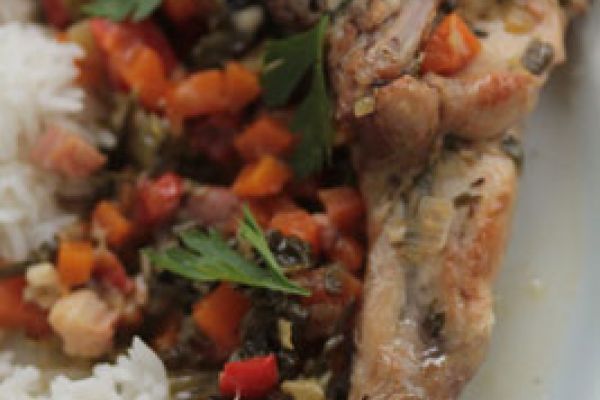 Mijoté de lapin aux herbes