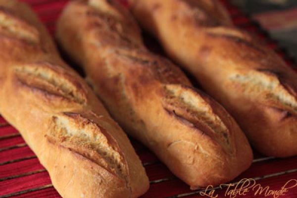 Baguettes croustillantes en autolyse