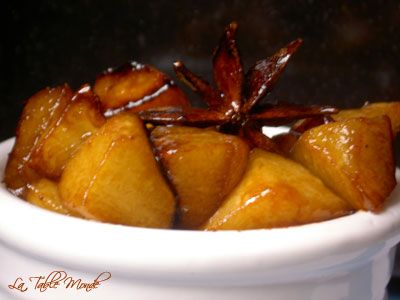 Poires poêlées anisées