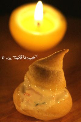 Petits choux farcis aux crevettes