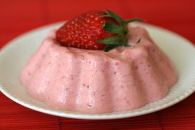 Bavarois aux fraises