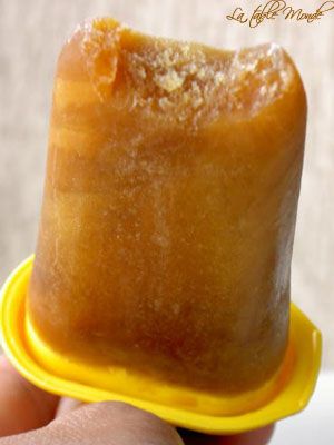 Sucettes glacées au caramel