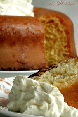 Baba à l'abricot et sa chantilly au chocolat blanc