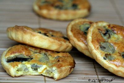 Mini-tartelettes champi-oignons