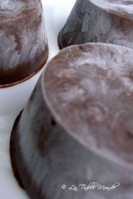 Sorbet au chocolat et à la rose