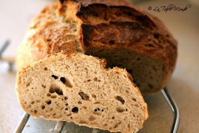 Pain de seigle sans pétrissage