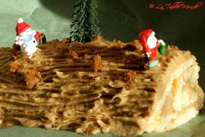 Bûche aux spéculoos