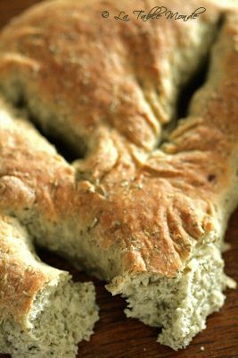 Fougasses à l'ail et aux herbes de Provence
