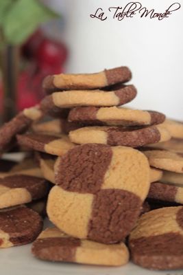 Damiers à la vanille et au chocolat