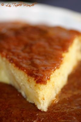 Gâteau aux pommes et caramel