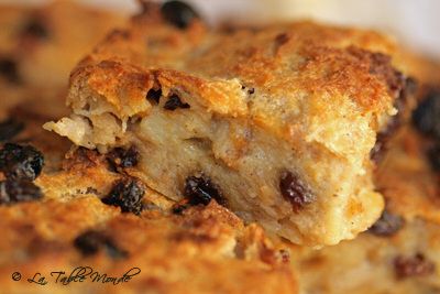 Pudding aux raisins secs