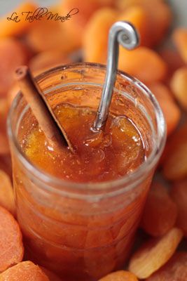 Confiture de citrouille aux abricots secs moelleux à la cannelle