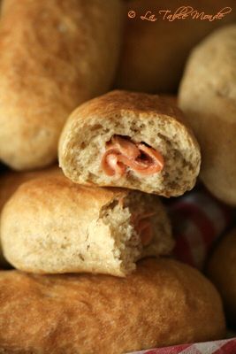 Petits pains au saumon fumé