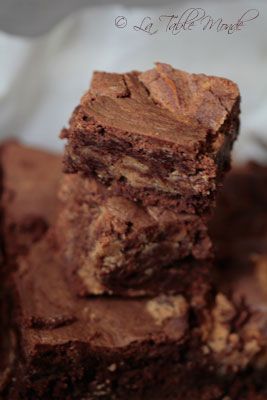 Brownies marbrés au beurre de cacahuètes de Martha Stewart
