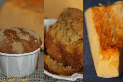 Muffins au potiron et sucre d'érable